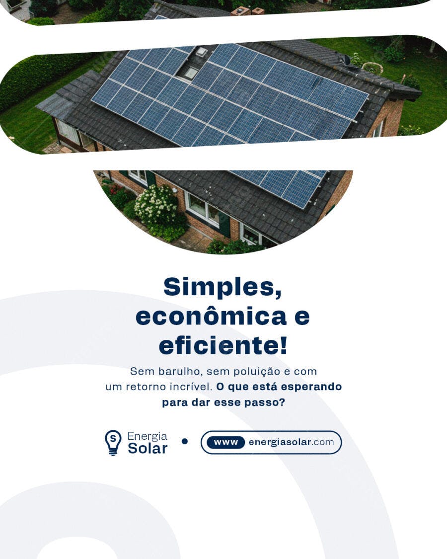 Flyer Energia Solar PSD Editável