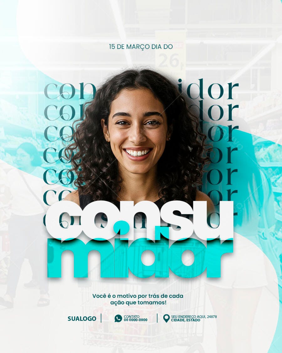 Flyer Dia do Consumidor PSD Editável