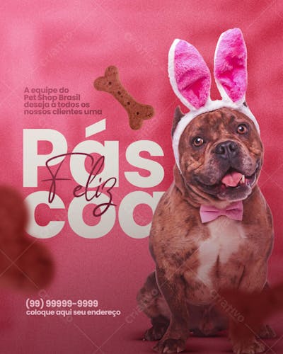 Feliz páscoa PetShop