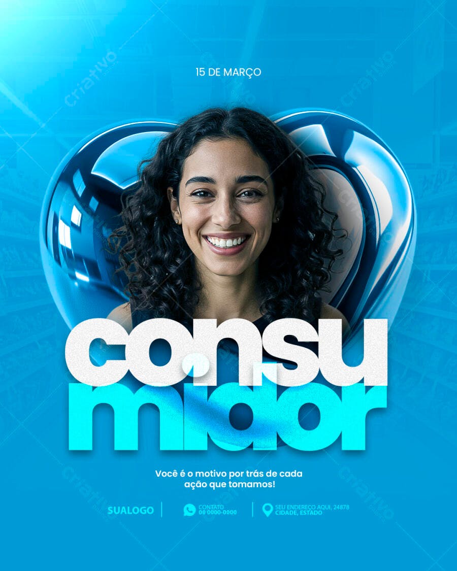 Flyer Dia do Consumidor PSD Editável