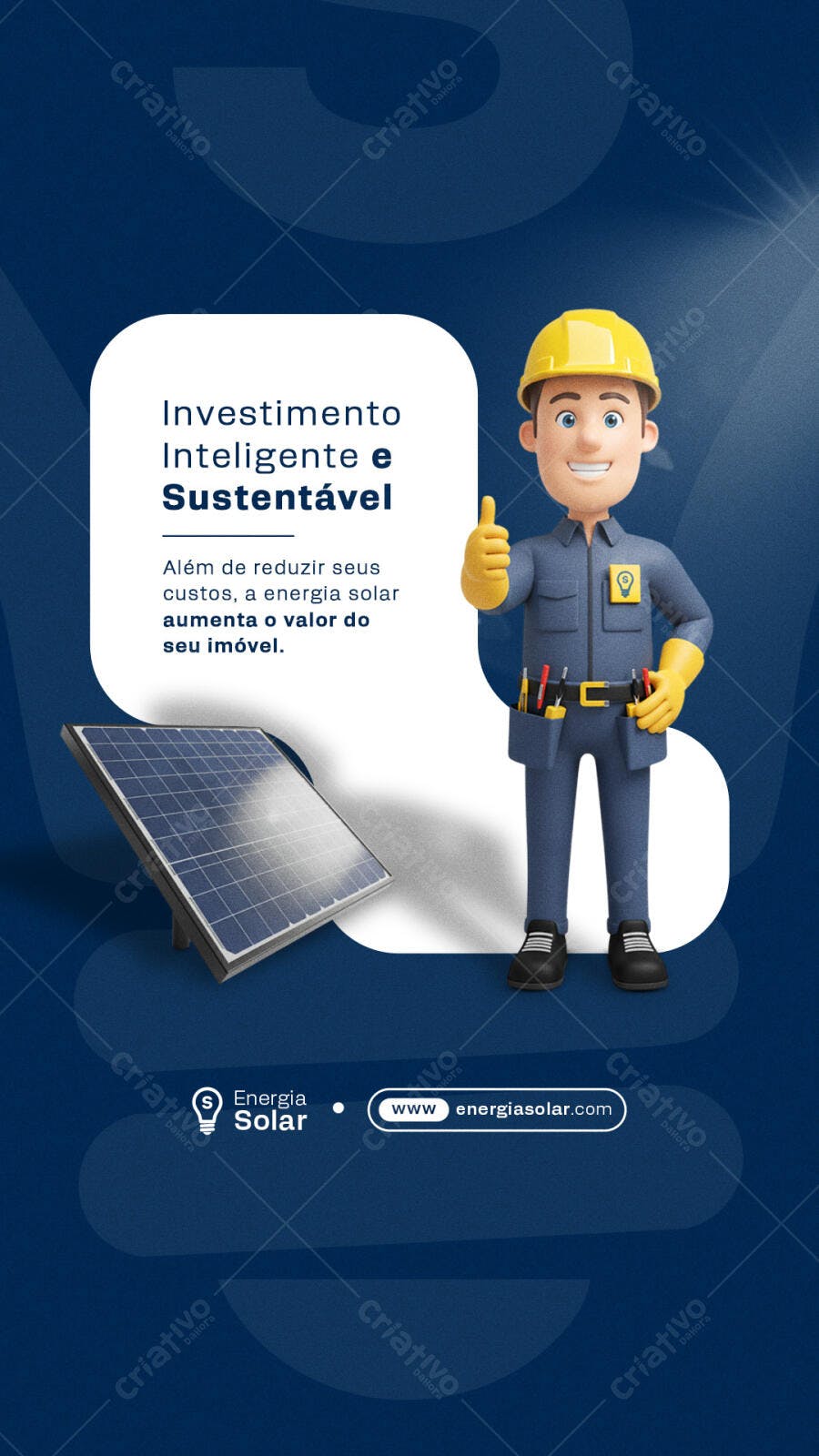 Flyer Energia Solar PSD Editável