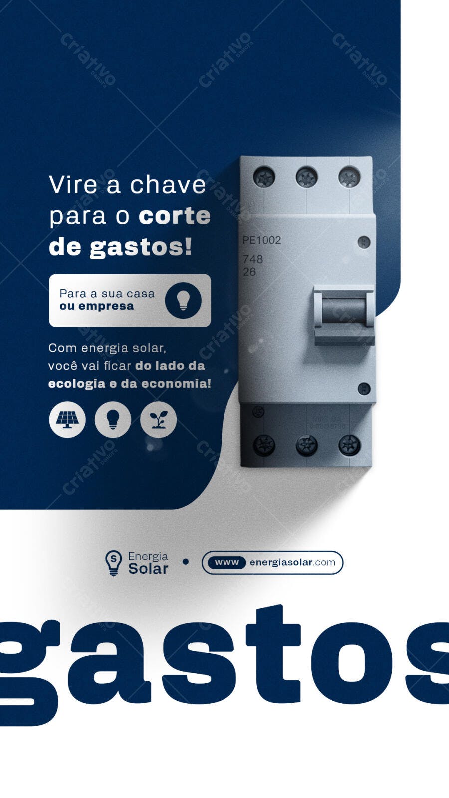 Flyer Energia Solar PSD Editável