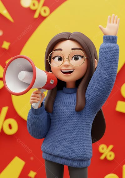 Imagens | Personagem 3D Consumidora