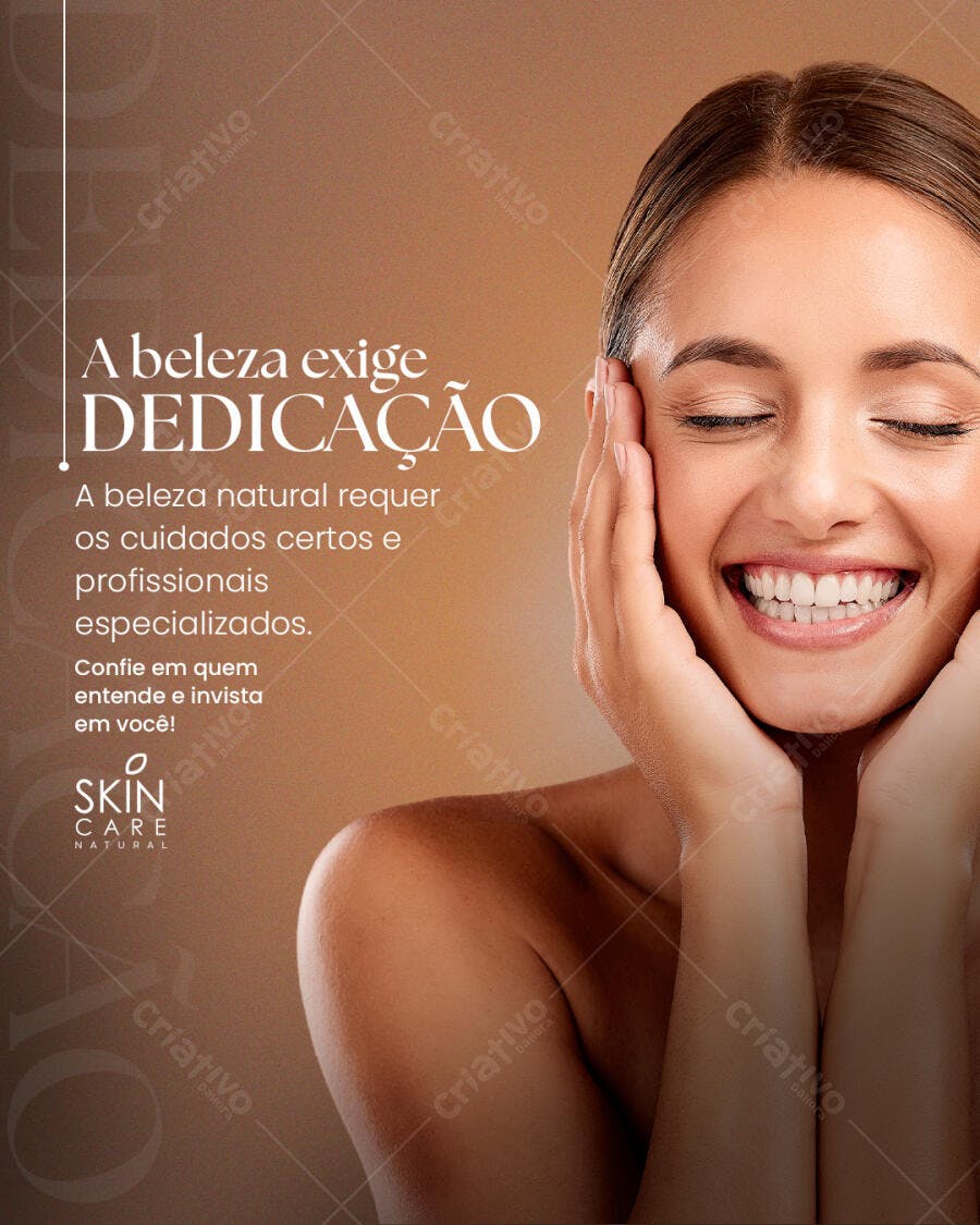 Post para Skincare PSD Editável