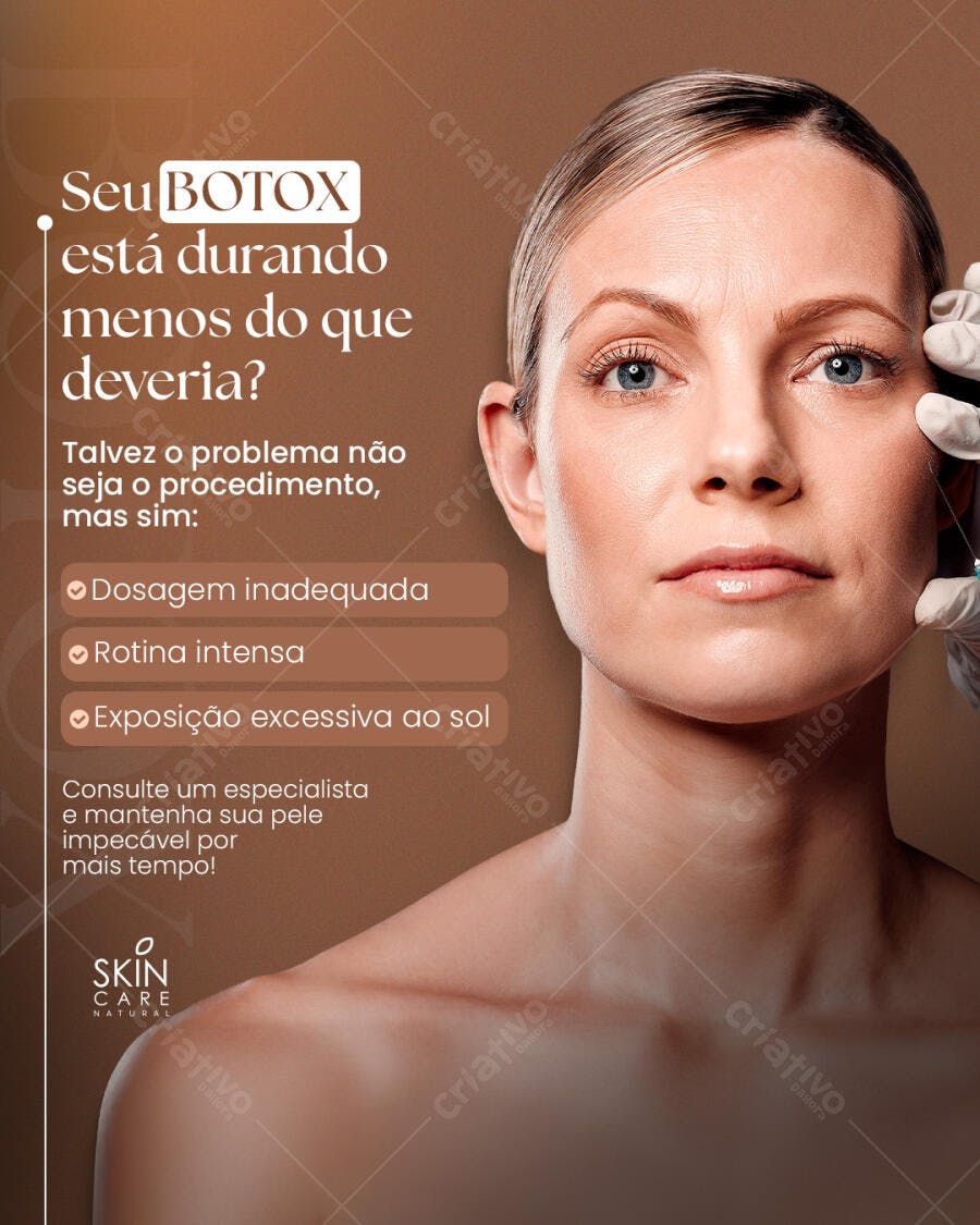 Postagem Instagram Botoxs PSD Editável