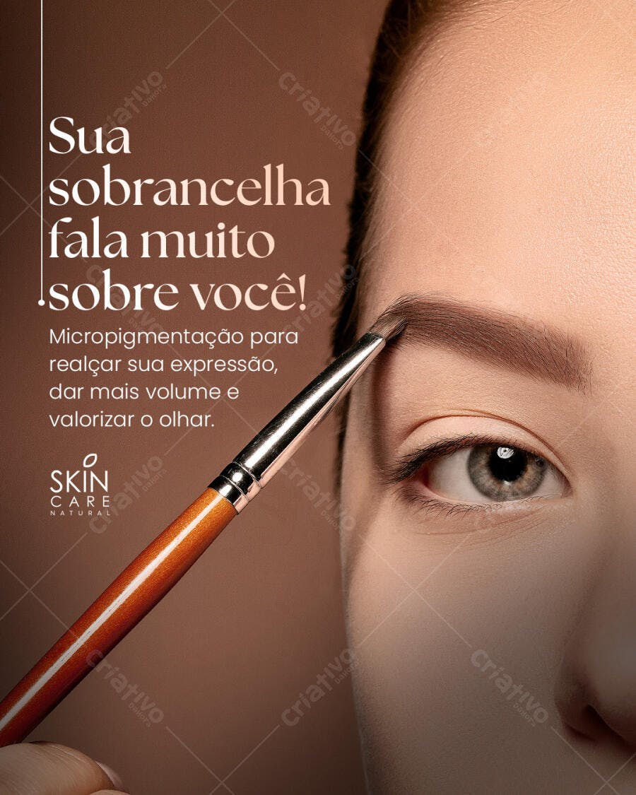 Post para Micropigmentação PSD Editável