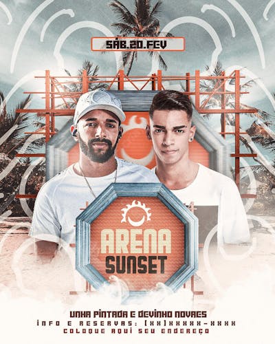 FLYER DE SHOWS FESTA MUSICA SUNSET 2025