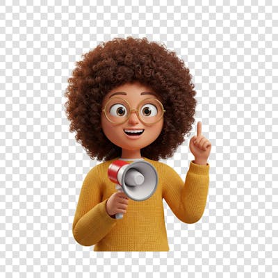 PNG | Personagem 3D Consumidora