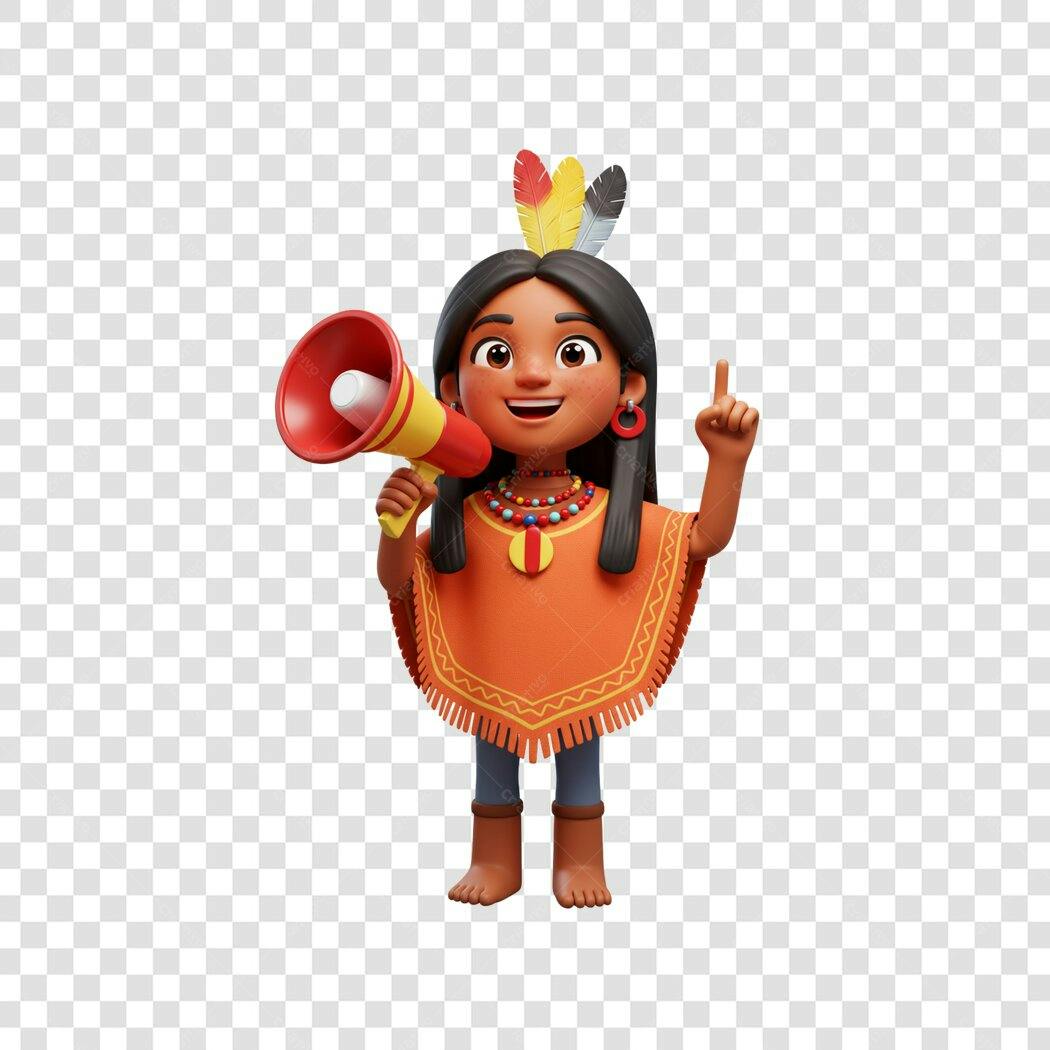 Post Instagram Indígena PNG com fundo transparente