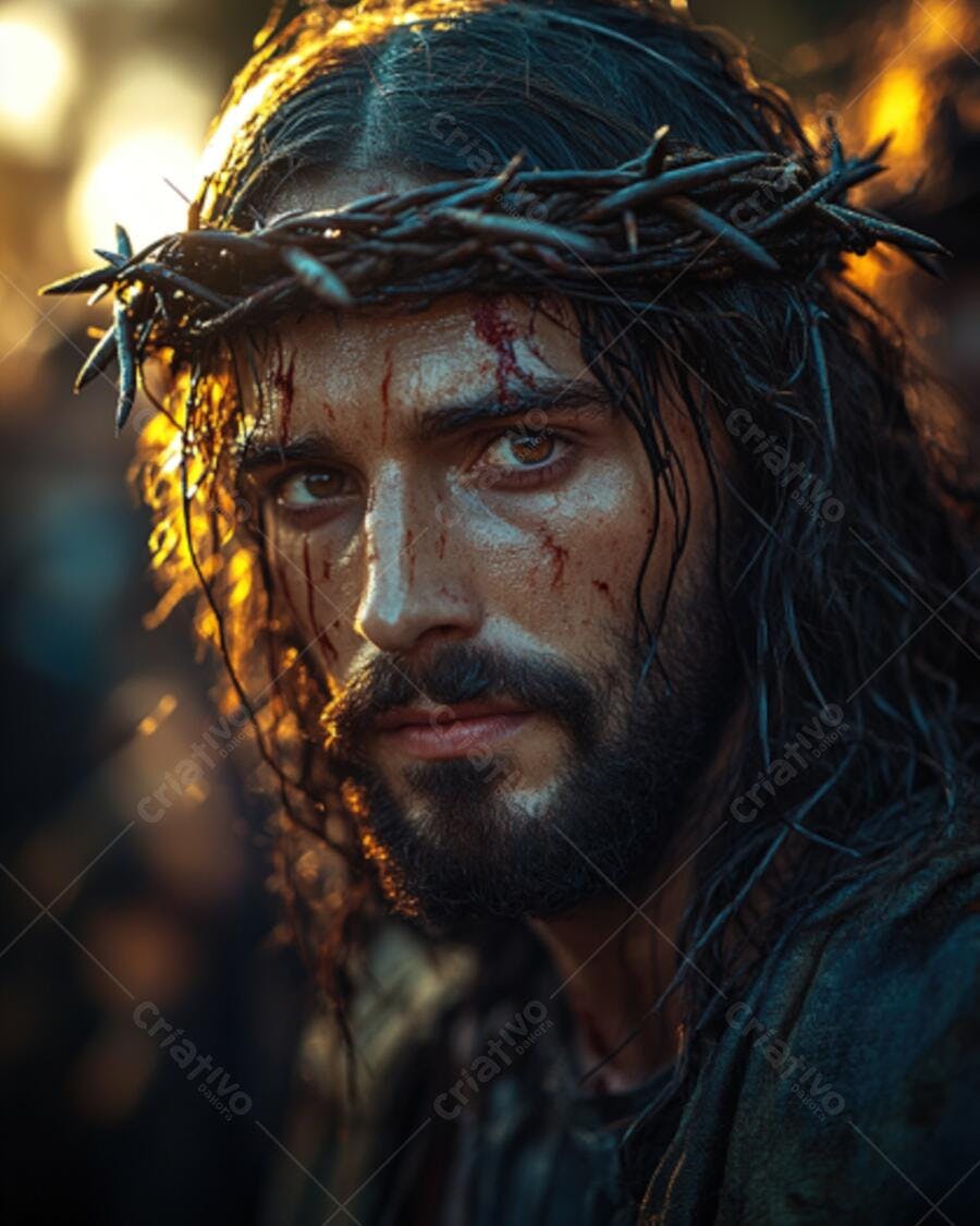 Jesus Cristo coroa de espinhos sofrimento