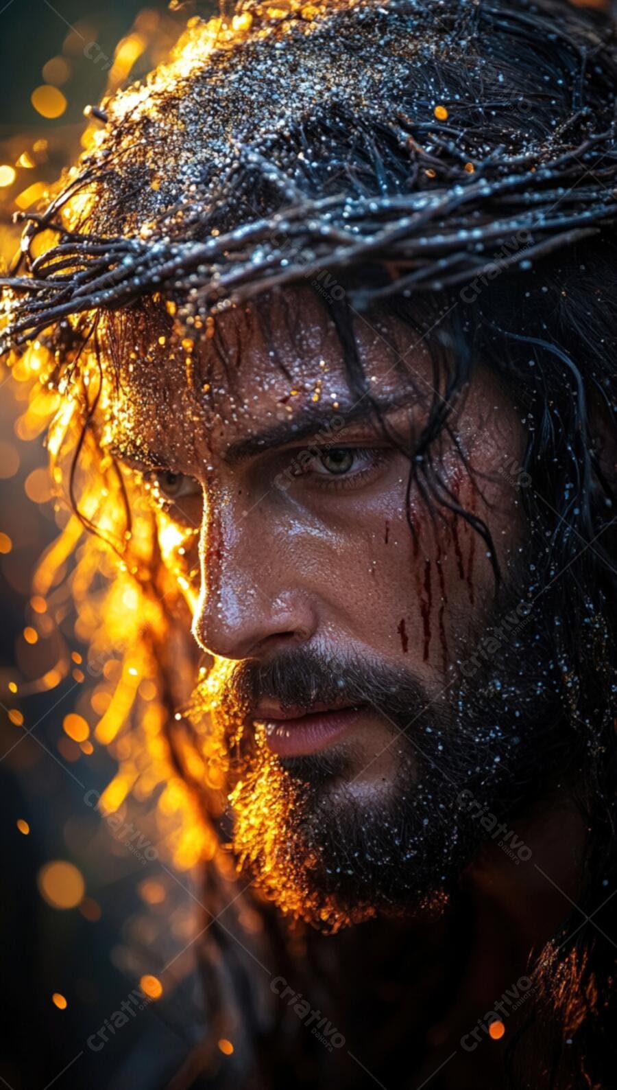 Jesus Cristo coroa de espinhos sofrimento