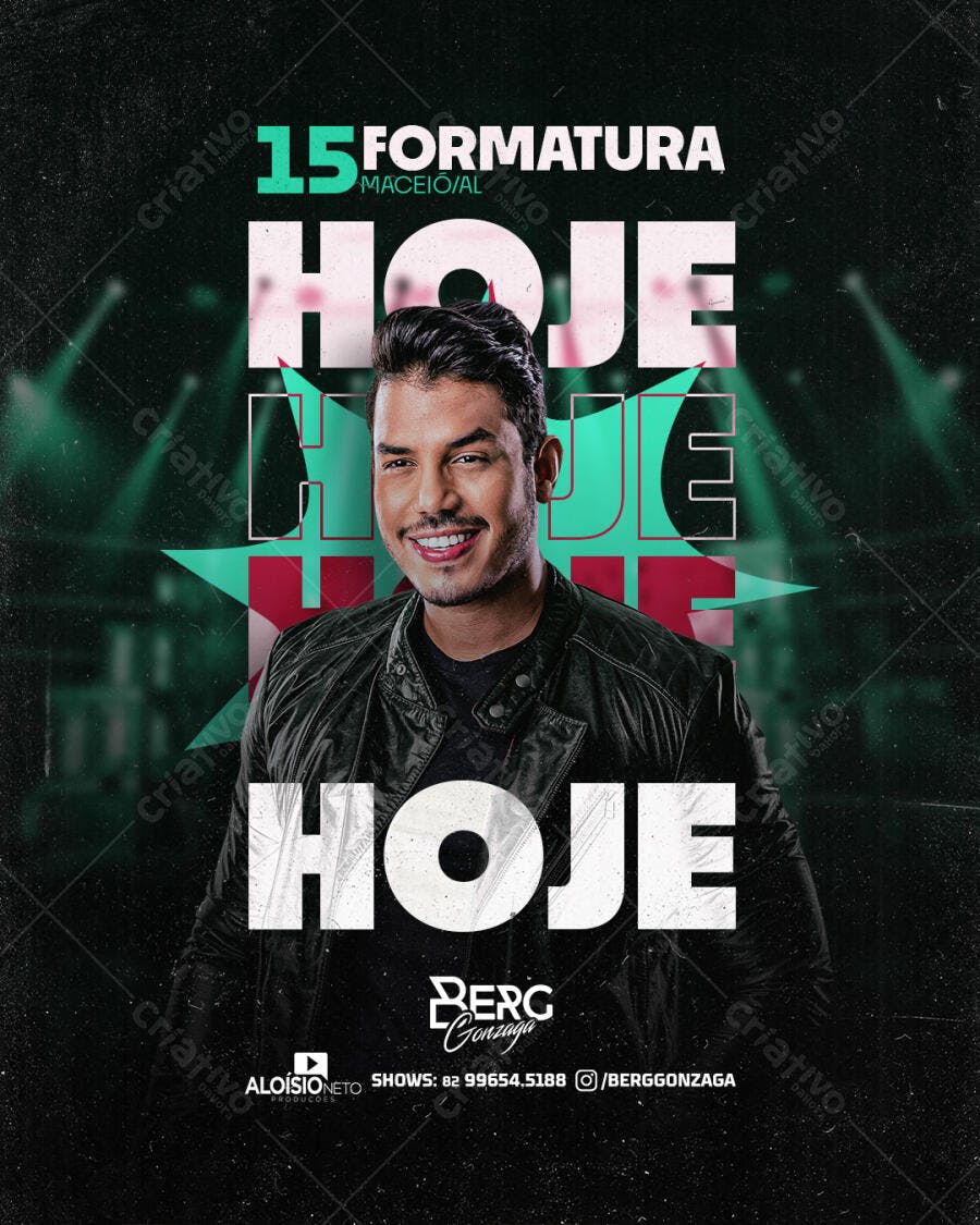 Flyer Festa de Formatura PSD Editável