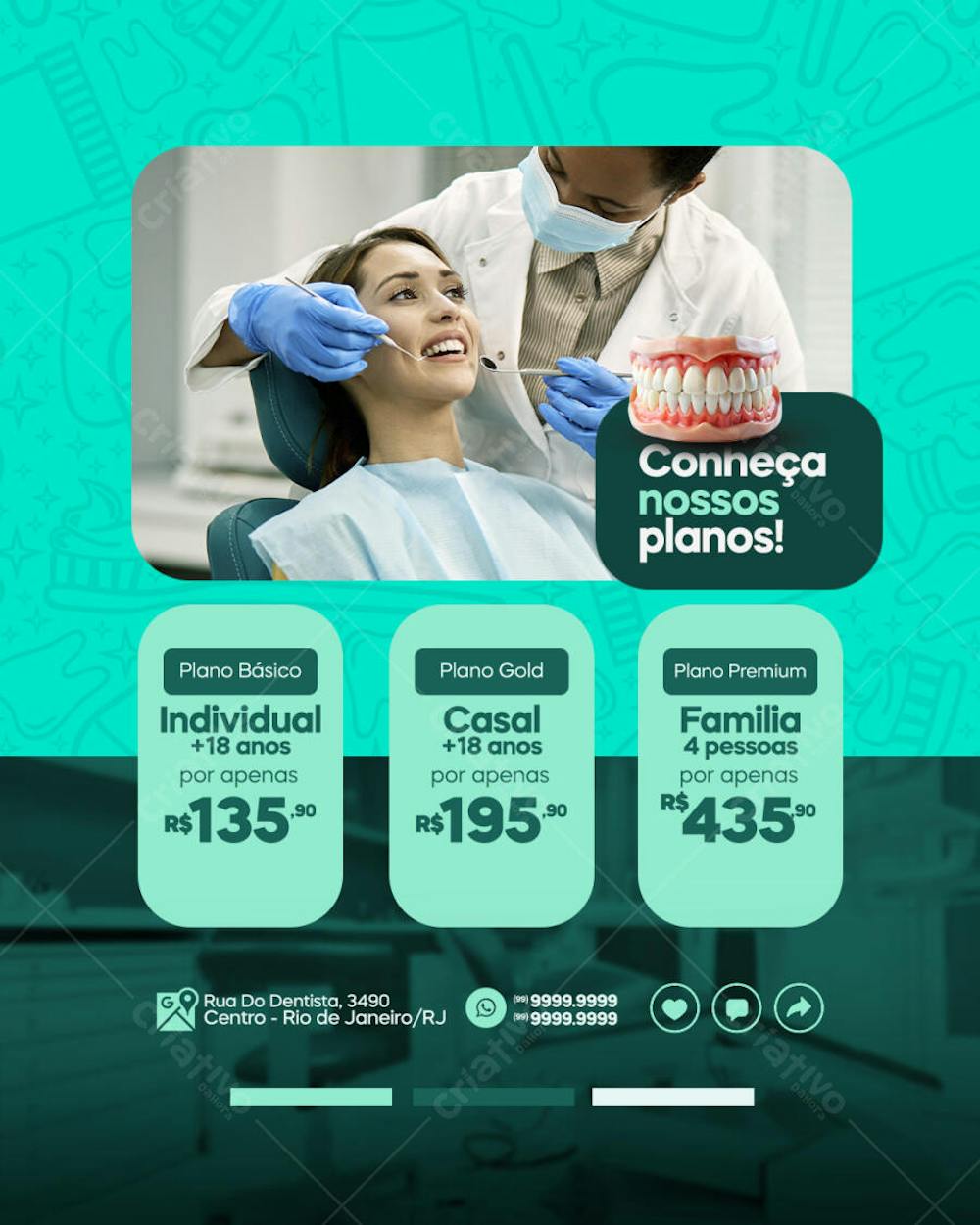 psd de odontologia dentista