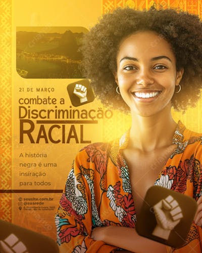 Dia Internacional Contra a Discriminação Racial 21 de março