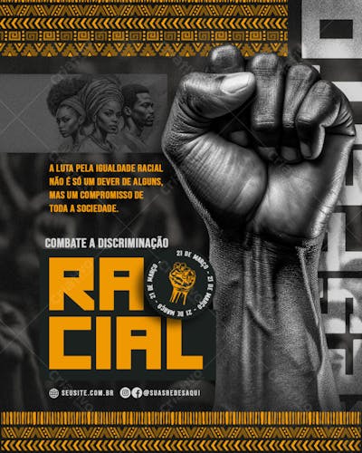 Dia Internacional Contra a Discriminação Racial 21 de março