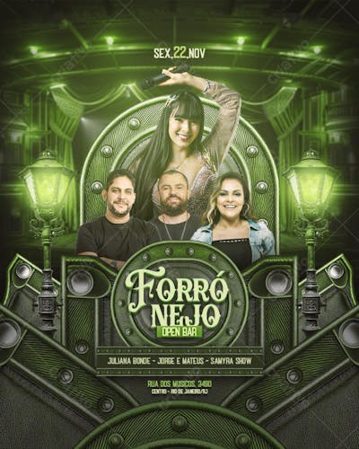 FLYER DE CANTORES SHOW AGENDAS ABERTAS AGENDA MENSAL