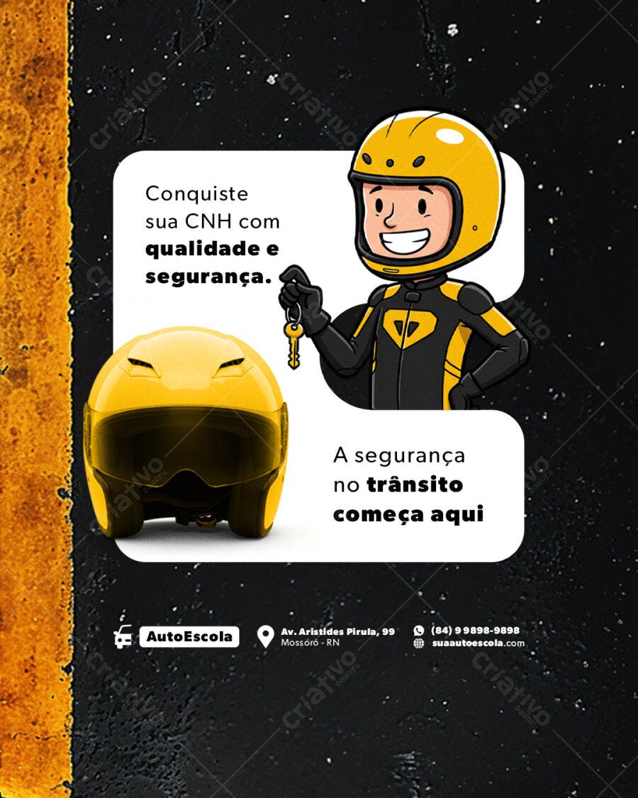 Flyer para Autoescola PSD Editável