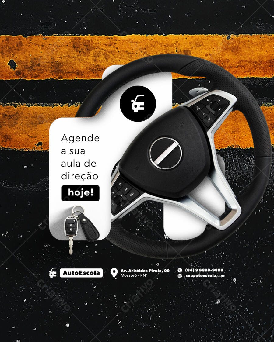 Flyer para Autoescola PSD Editável