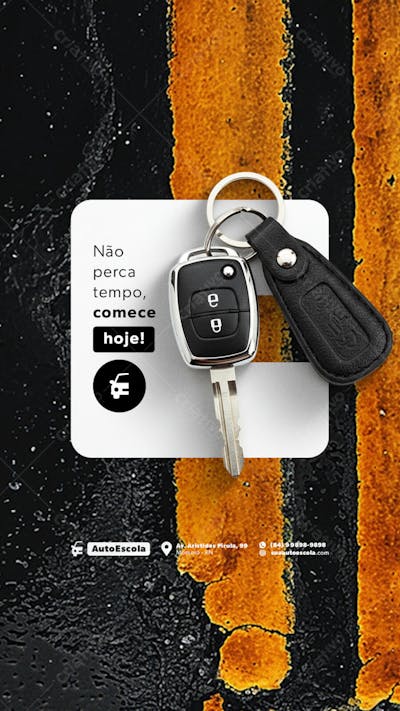AUTO ESCOLA FLYER STORY EDITAVEL