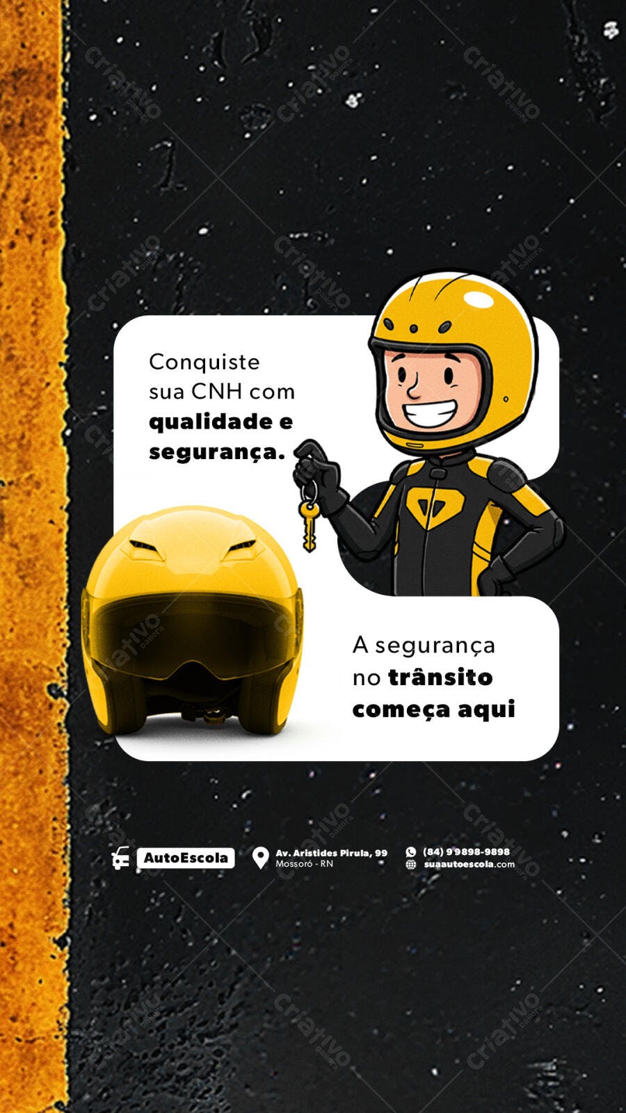 Flyer Autoescola PSD Editável