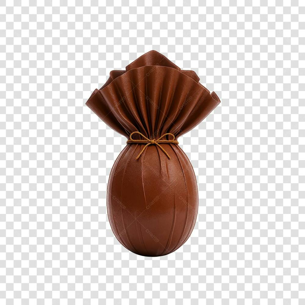 Ilustração 3D ovo de páscoa de embrulhado 