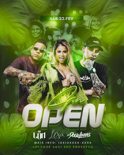 flyer de show cantores 2025