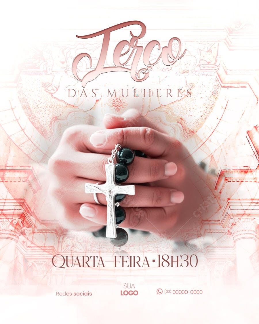 Flyer Terço das Mulheres PSD Editável