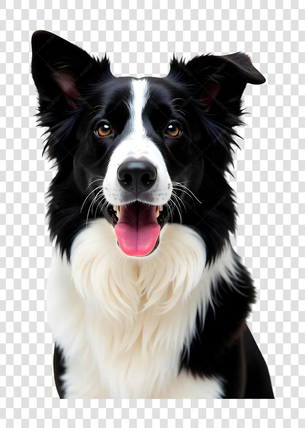 Cão da Raça Border Collie PNG Transparente