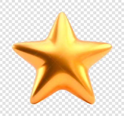 Estrela Dourada Ornamento Natal Ano Novo PNG Transparente