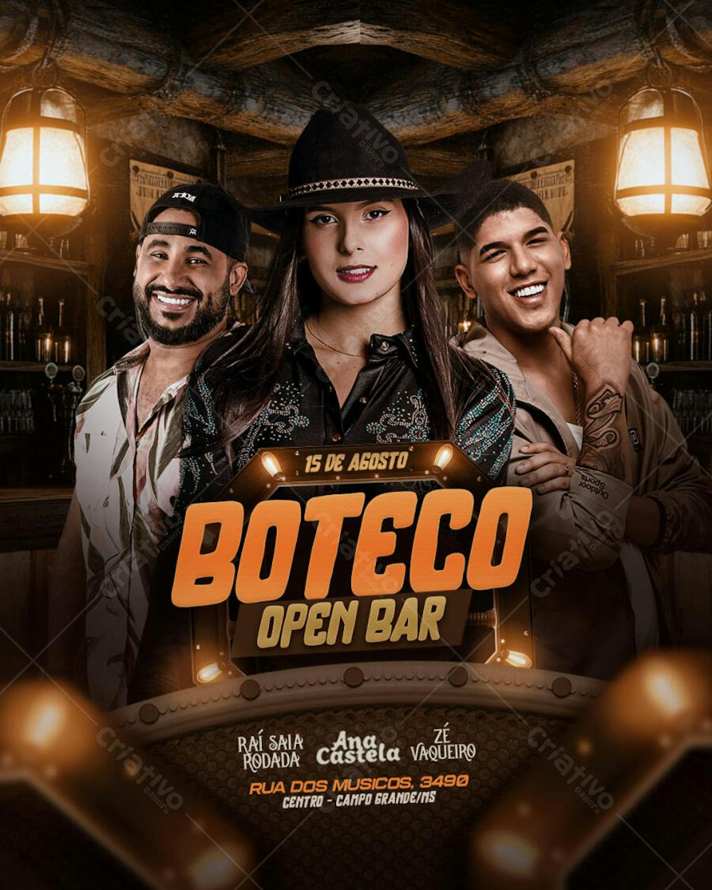 FLYER DE SHOWS E AGENDAS CANTORES E CANTORAS 2025