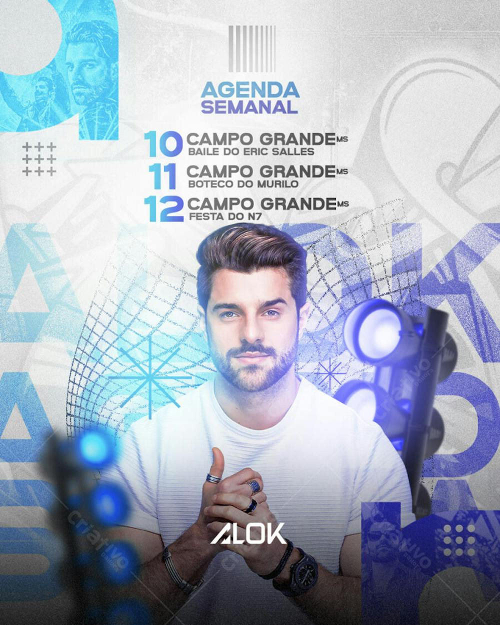 FLYER DE SHOWS E AGENDAS CANTORES E CANTORAS 2025