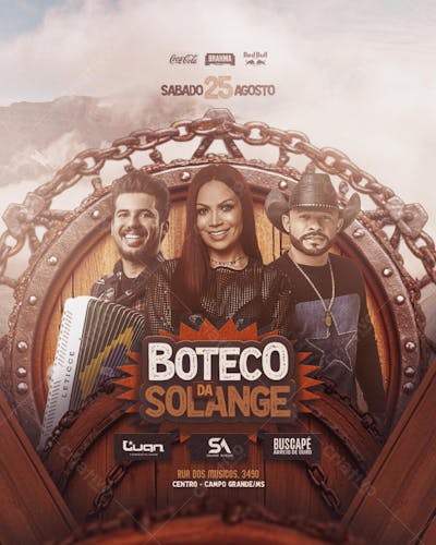 FLYER DE SHOWS E AGENDAS CANTORES E CANTORAS 2025