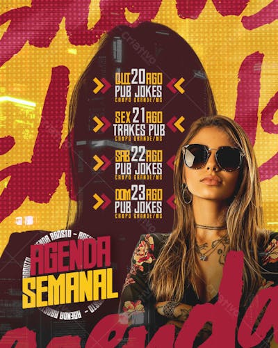 FLYER DE SHOWS E AGENDAS CANTORES E CANTORAS 2025