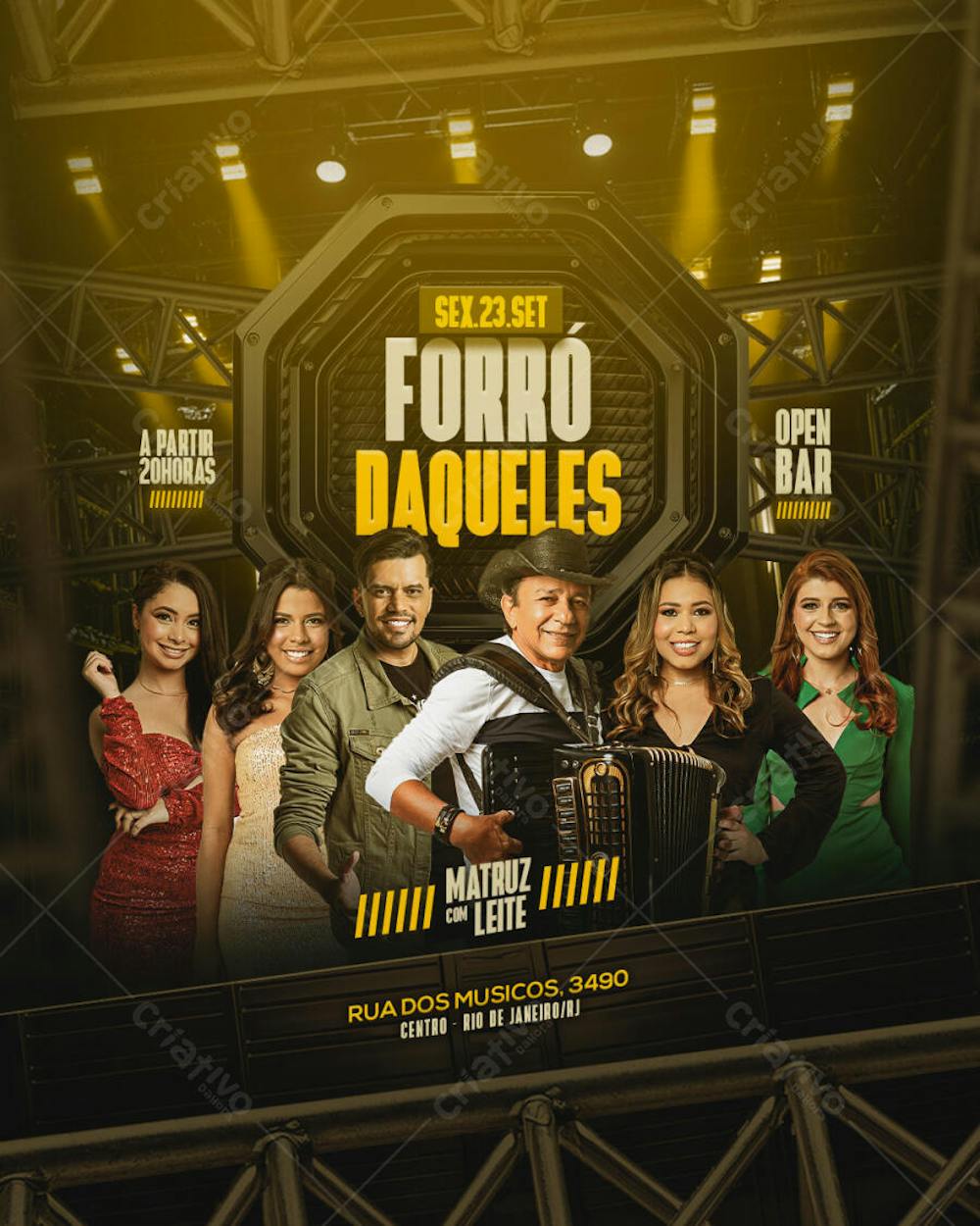 FLYER DE SHOWS E AGENDAS CANTORES E CANTORAS 2025