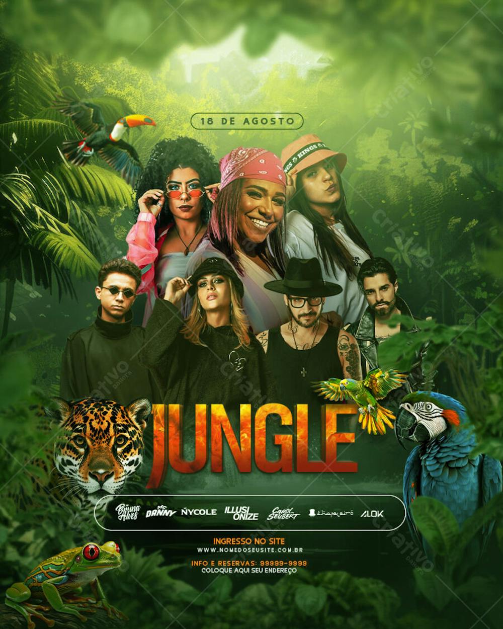 FLYER DE SHOWS E AGENDAS CANTORES E CANTORAS 2025