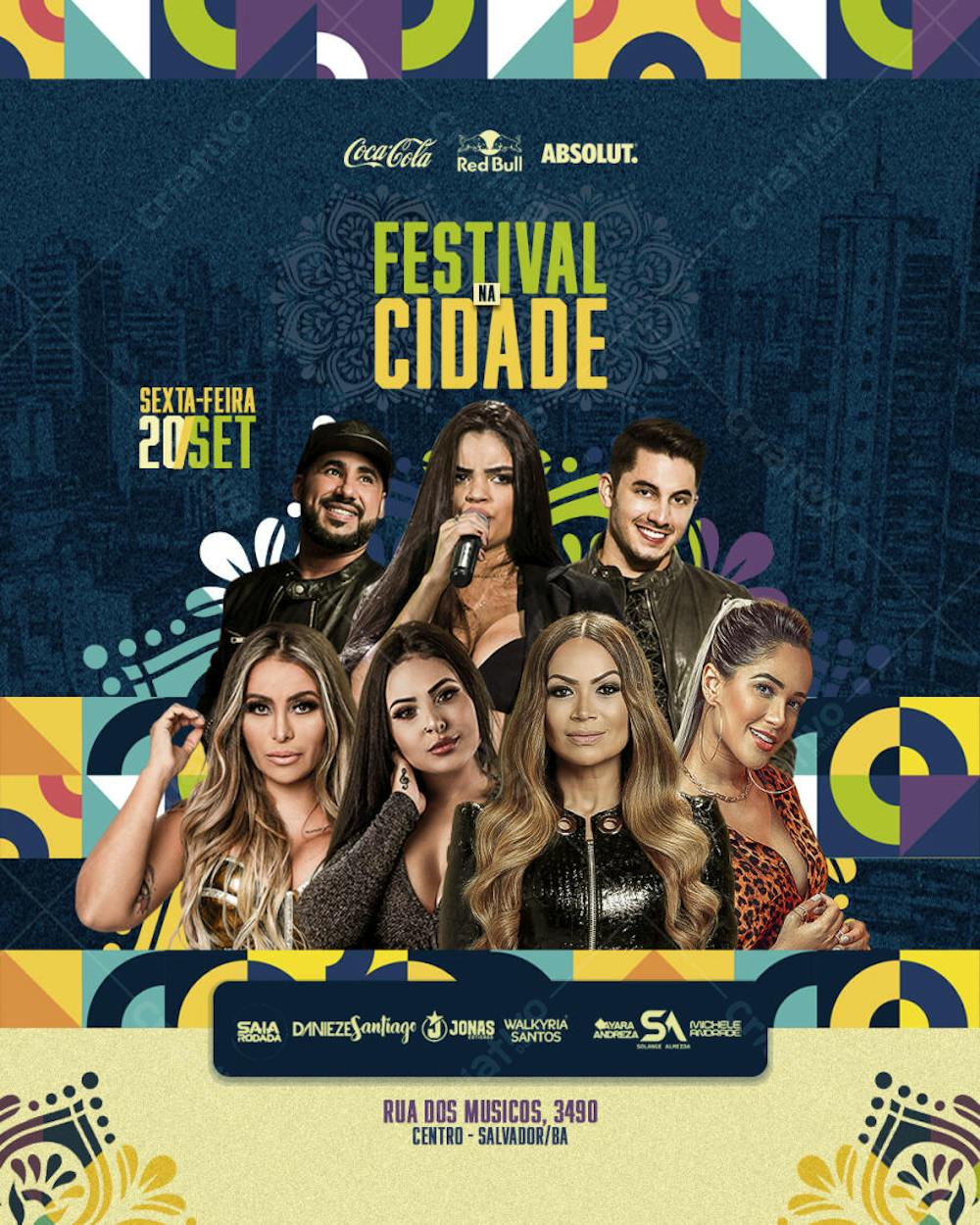 FLYER DE SHOWS E AGENDAS CANTORES E CANTORAS 2025