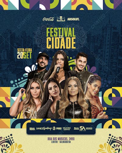 FLYER DE SHOWS E AGENDAS CANTORES E CANTORAS 2025