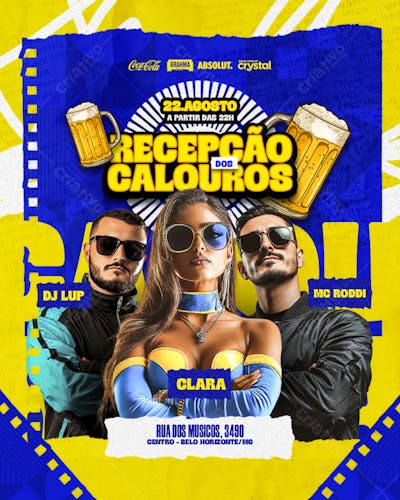 FLYER DE SHOWS E AGENDAS CANTORES E CANTORAS 2025