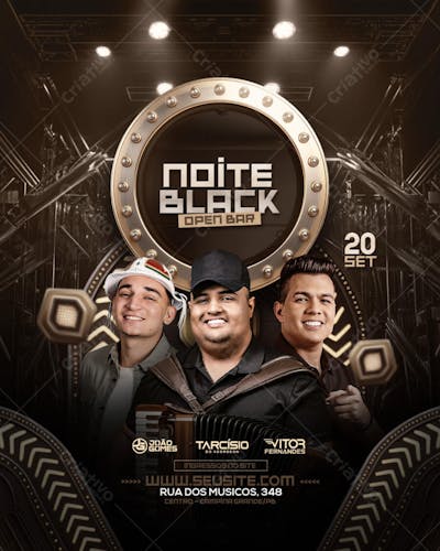 FLYER DE SHOWS E AGENDAS CANTORES E CANTORAS 2025