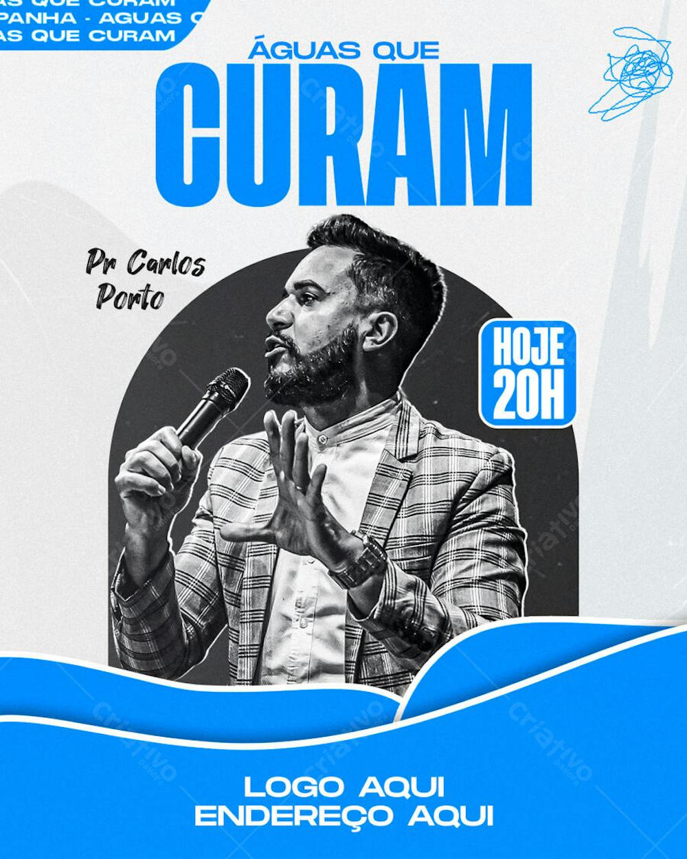 Culto gospel Águas que curam