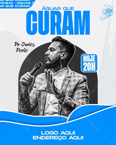 Culto gospel Águas que curam