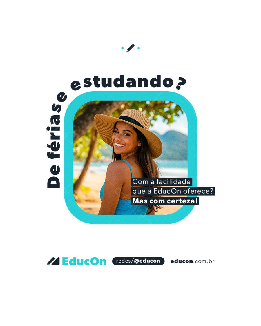 Postagem Instagram para Ferias PSD Editável
