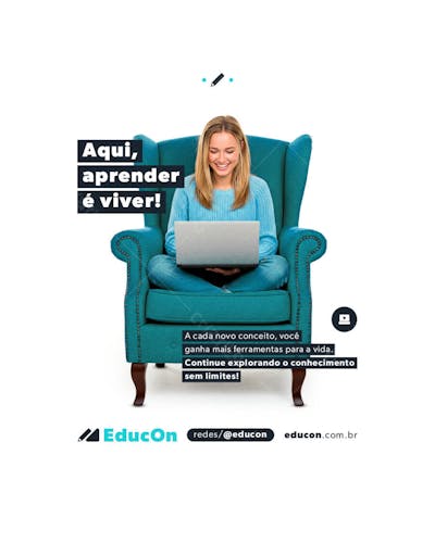 EDUCAÇÃO ONLINE POST FLYER