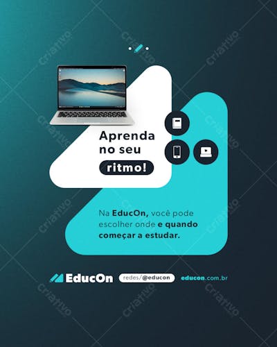 EDUCAÇÃO ONLINE POST FLYER