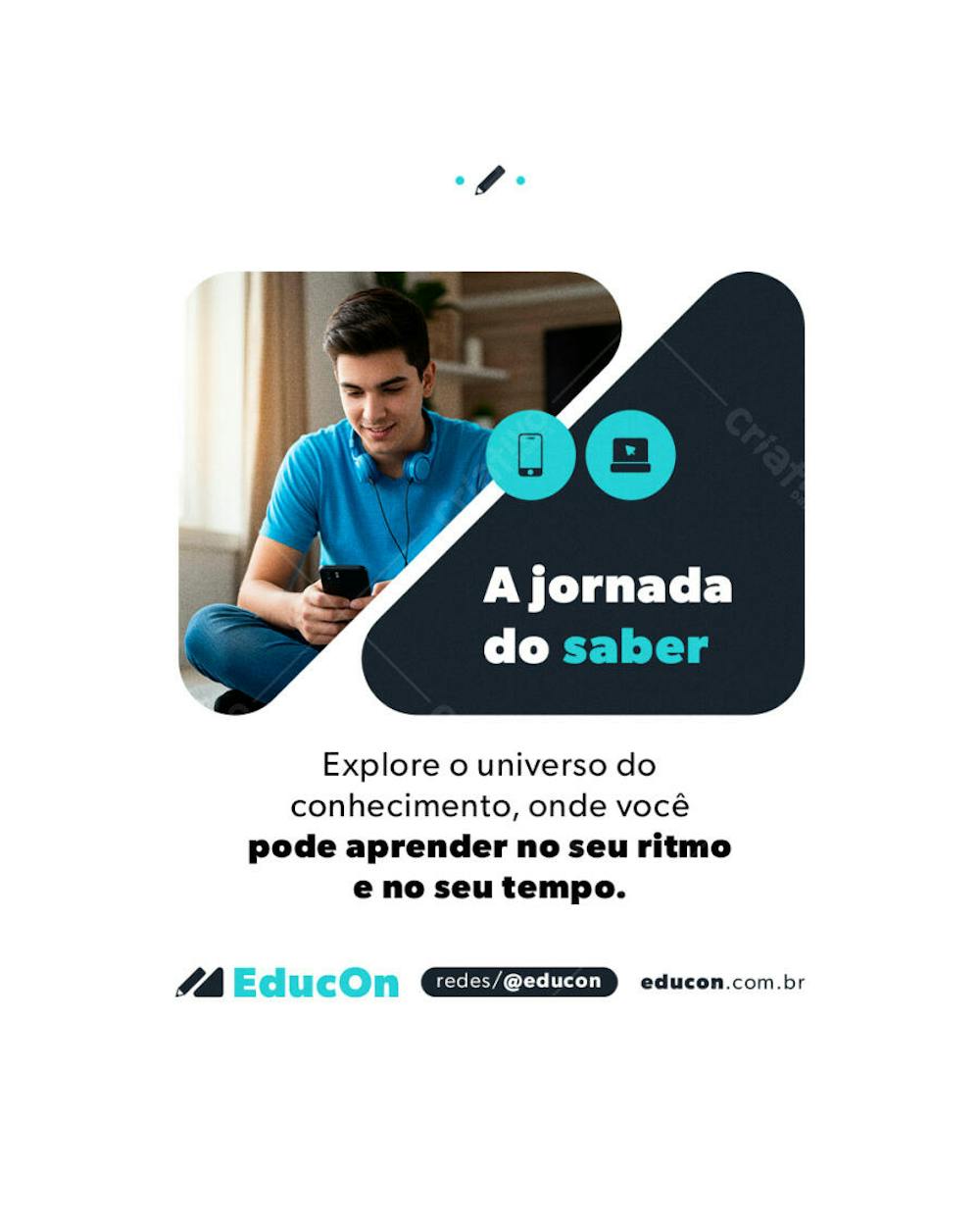 EDUCAÇÃO ONLINE POST FLYER