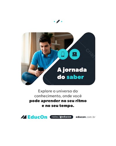 EDUCAÇÃO ONLINE POST FLYER