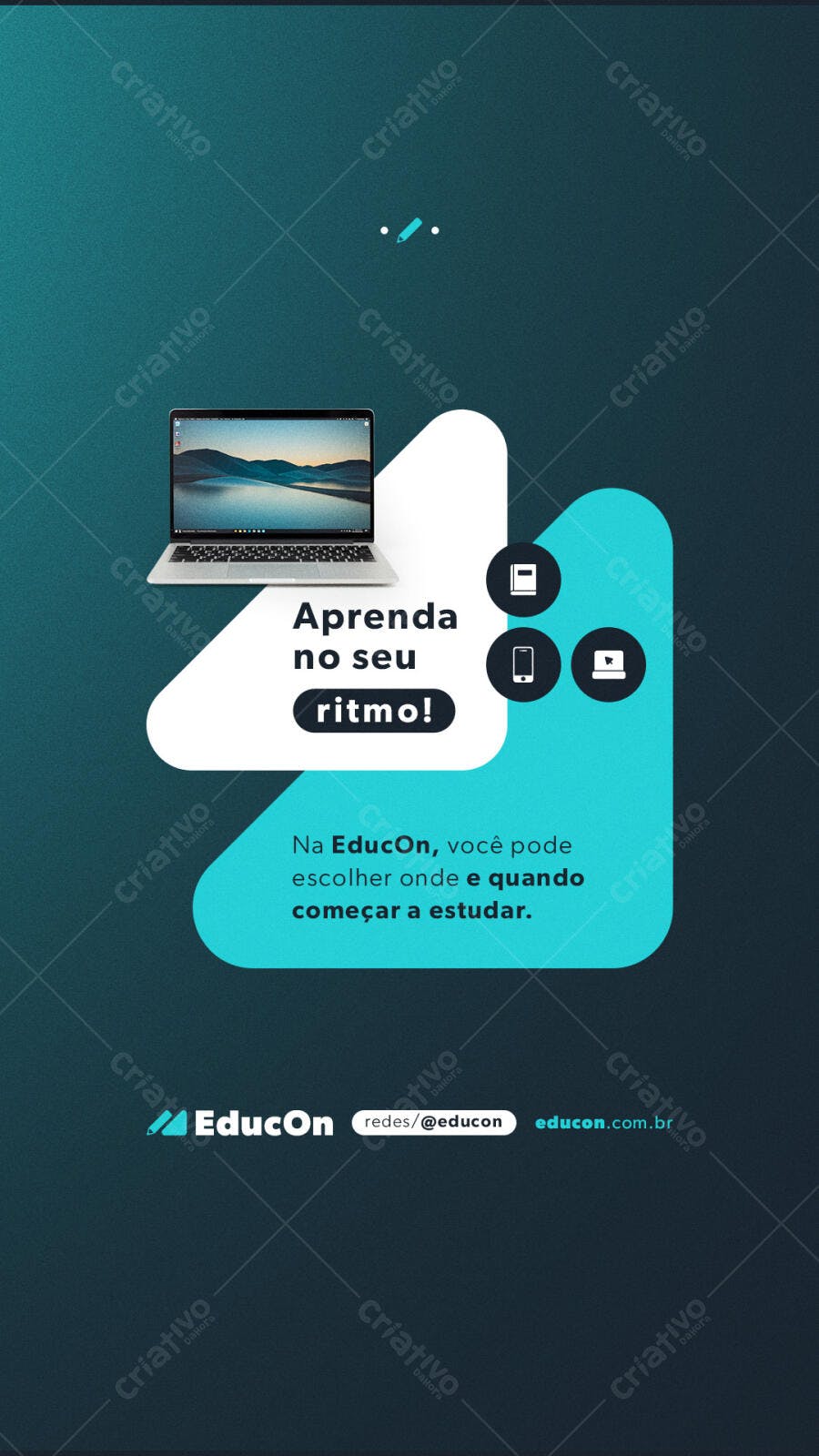 Banner Educacional para EAD PSD Editável