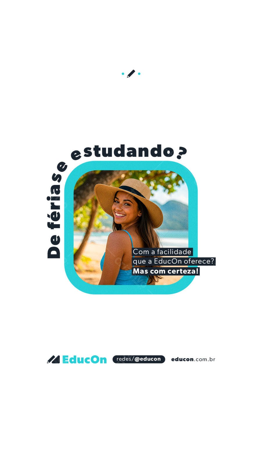 Post para Redes Sociais EducOn PSD Editável