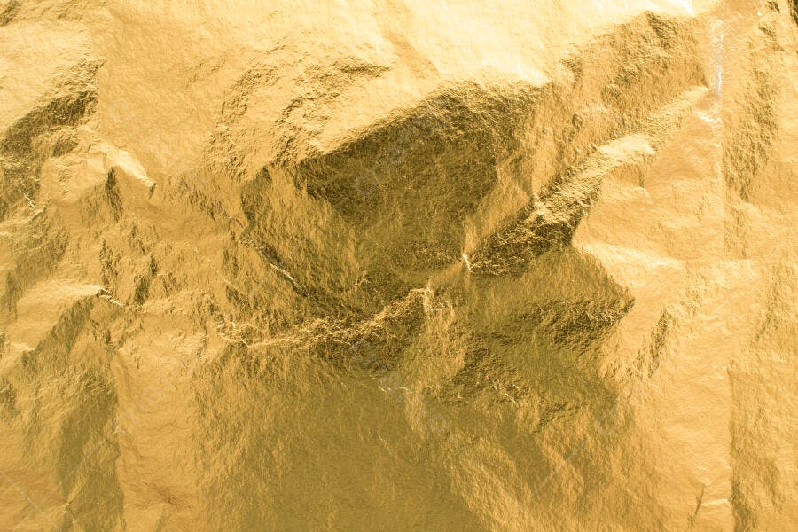 Textura Folha de Ouro Amarrotada