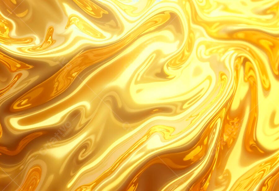 Textura Fluida Dourada Abstrata